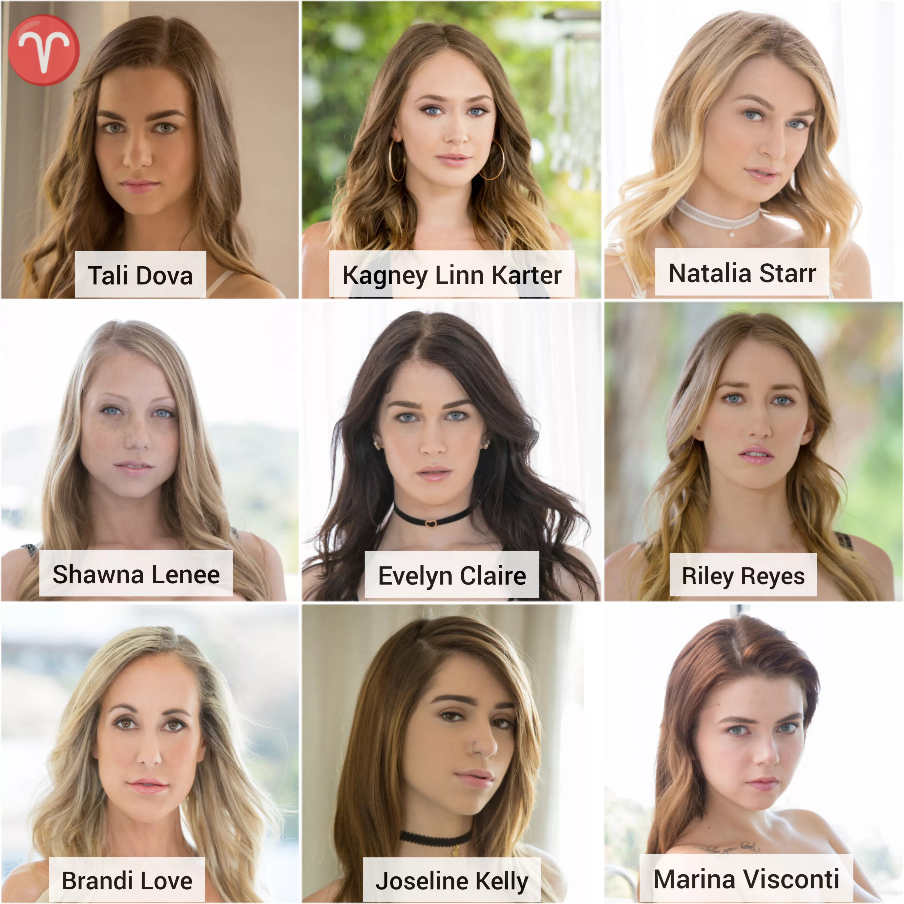 Zodiac Facials Part 1: Choose 2 of your favorite Aries ♈ pornstars for facefuck and facial.