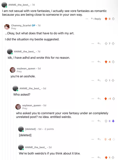 {discussion} I am sorry for disrespecting a prey and I literally almost got banned a 3rd time.