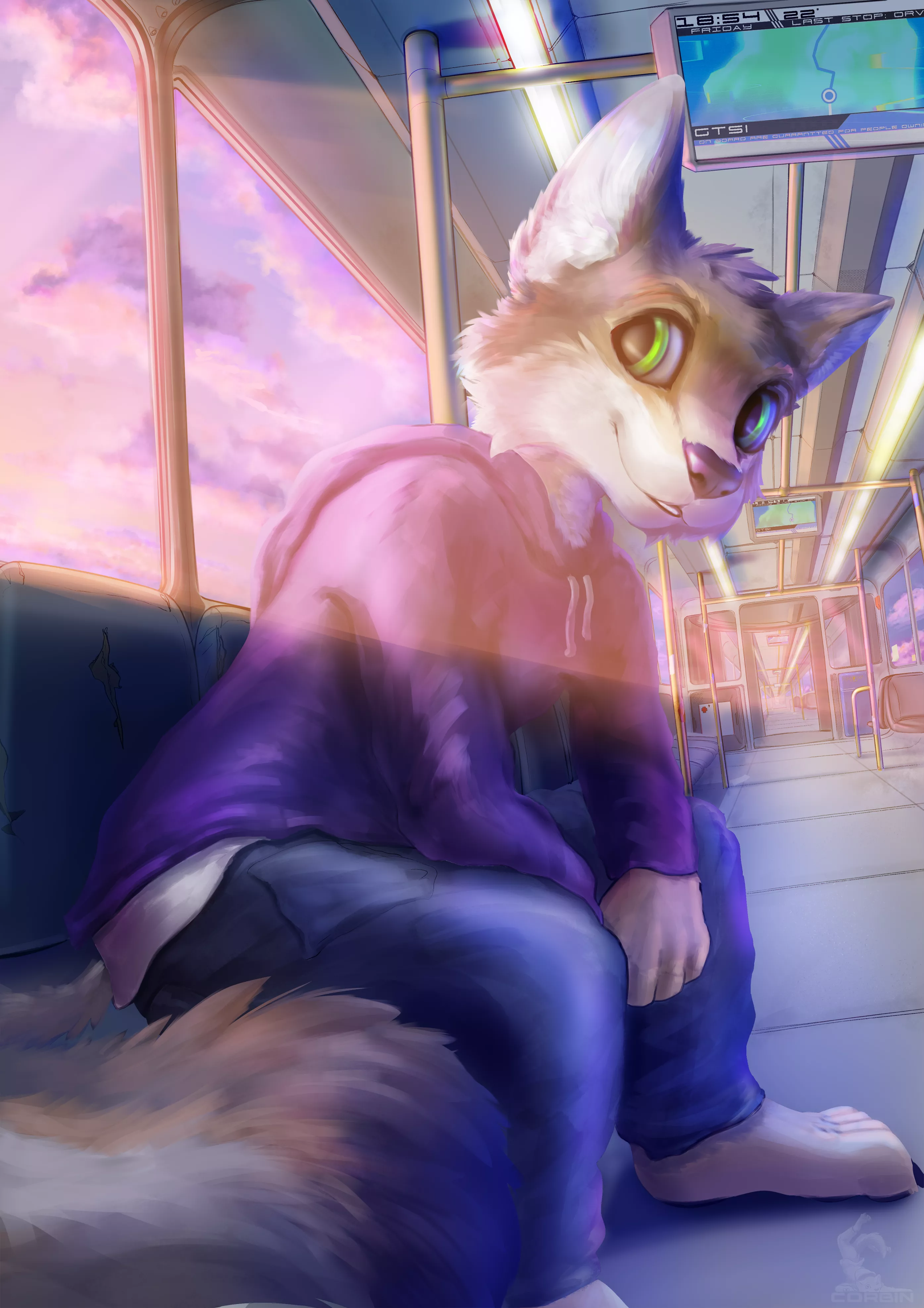 Experimented some more with lighting and background while doing this wolf boyo, hope you like (art by me)