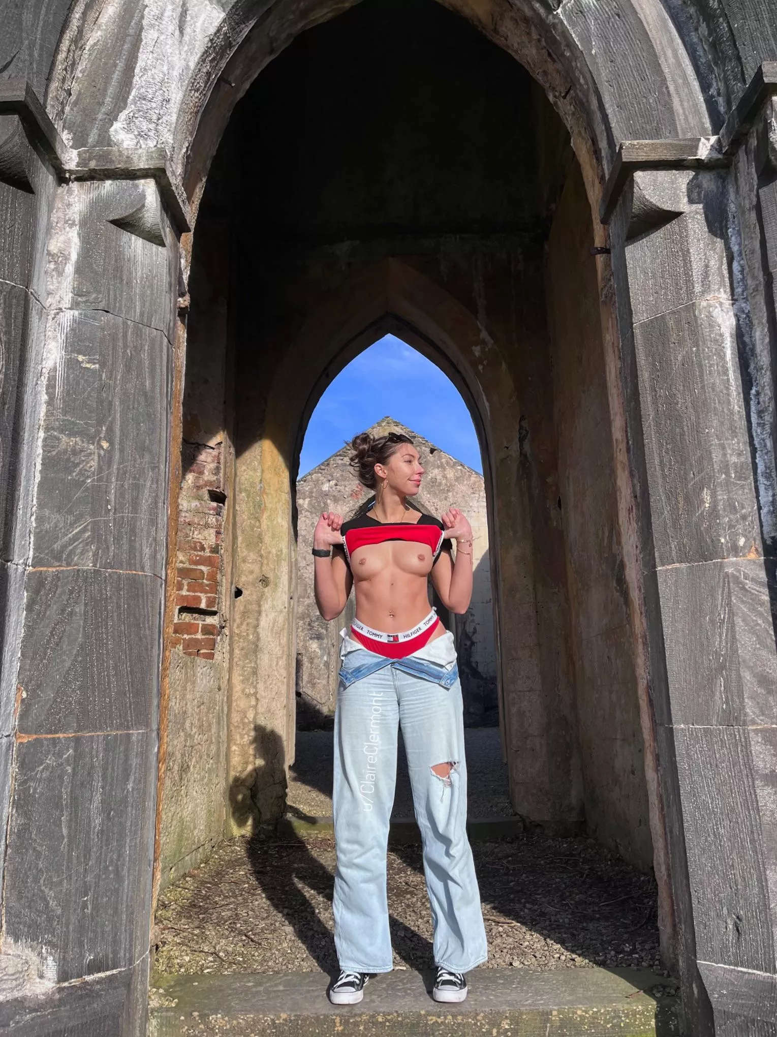 Flashing in a church is fine if it’s abandoned, right?