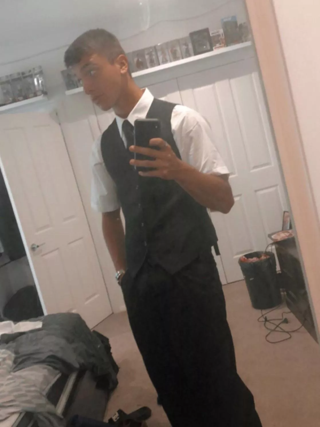 Getting dressed up lol