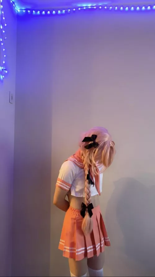 having fun trying cosplay