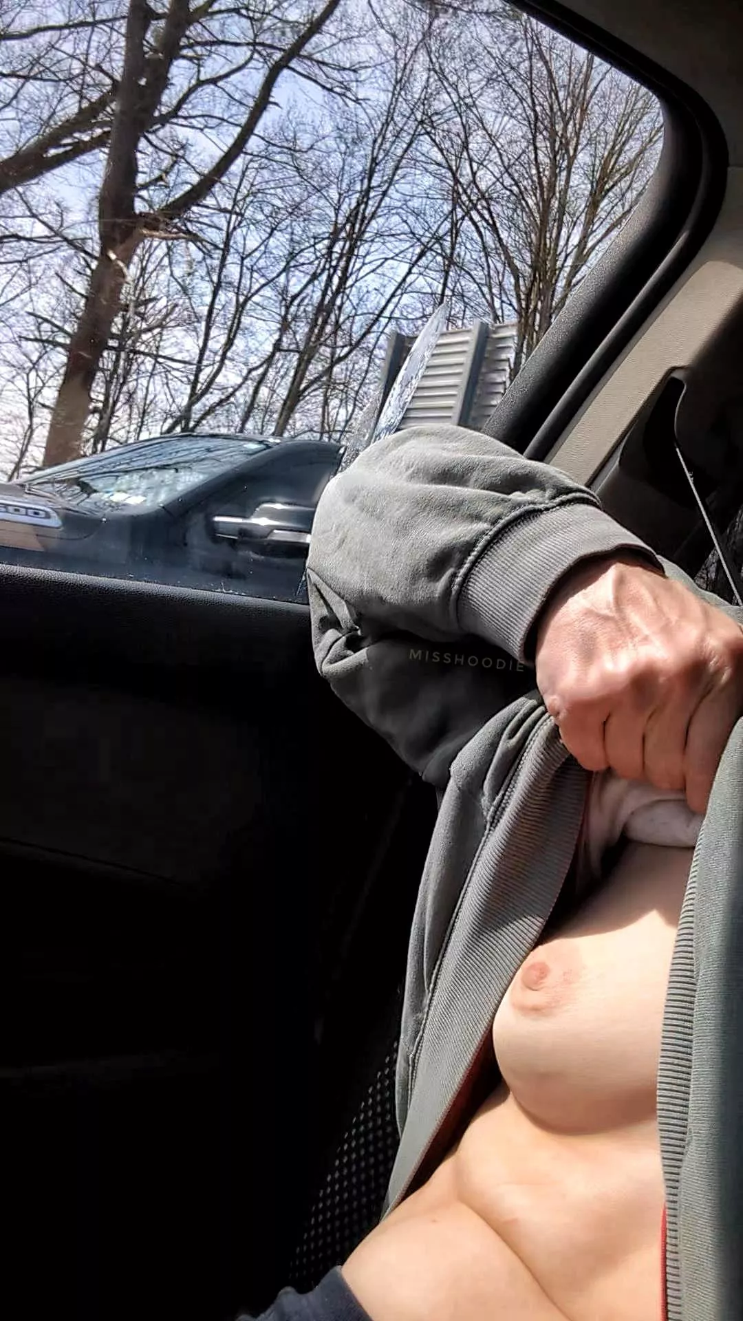 He was too busy watching the road probably.