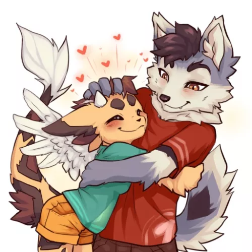 Hugs (art by me)
