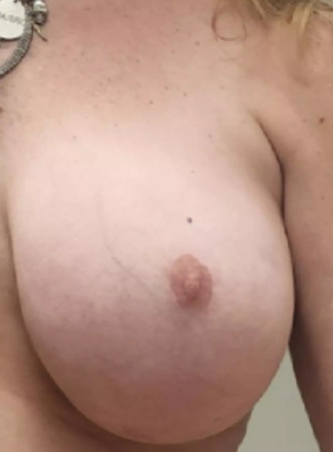 I'm a 58 yo milf 38DD with tiny nipples. Hope you still like to bite them.