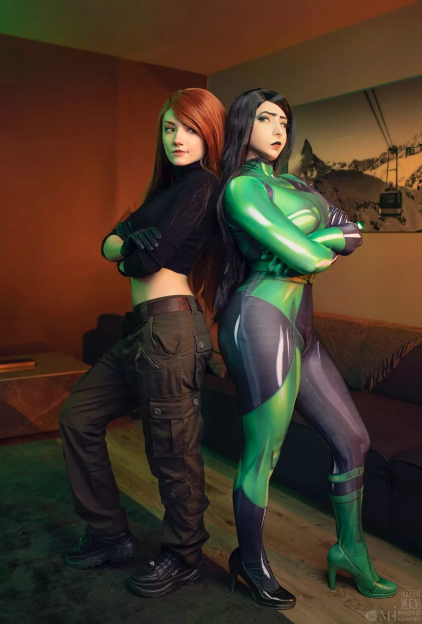 Kim Possible by CarryKey, Shego by Mikomi Hokina