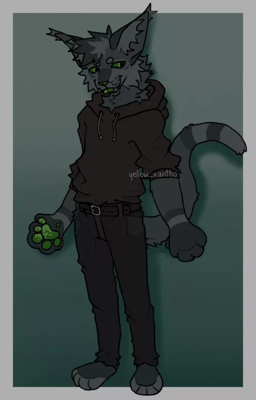 Made a fursona for my friend