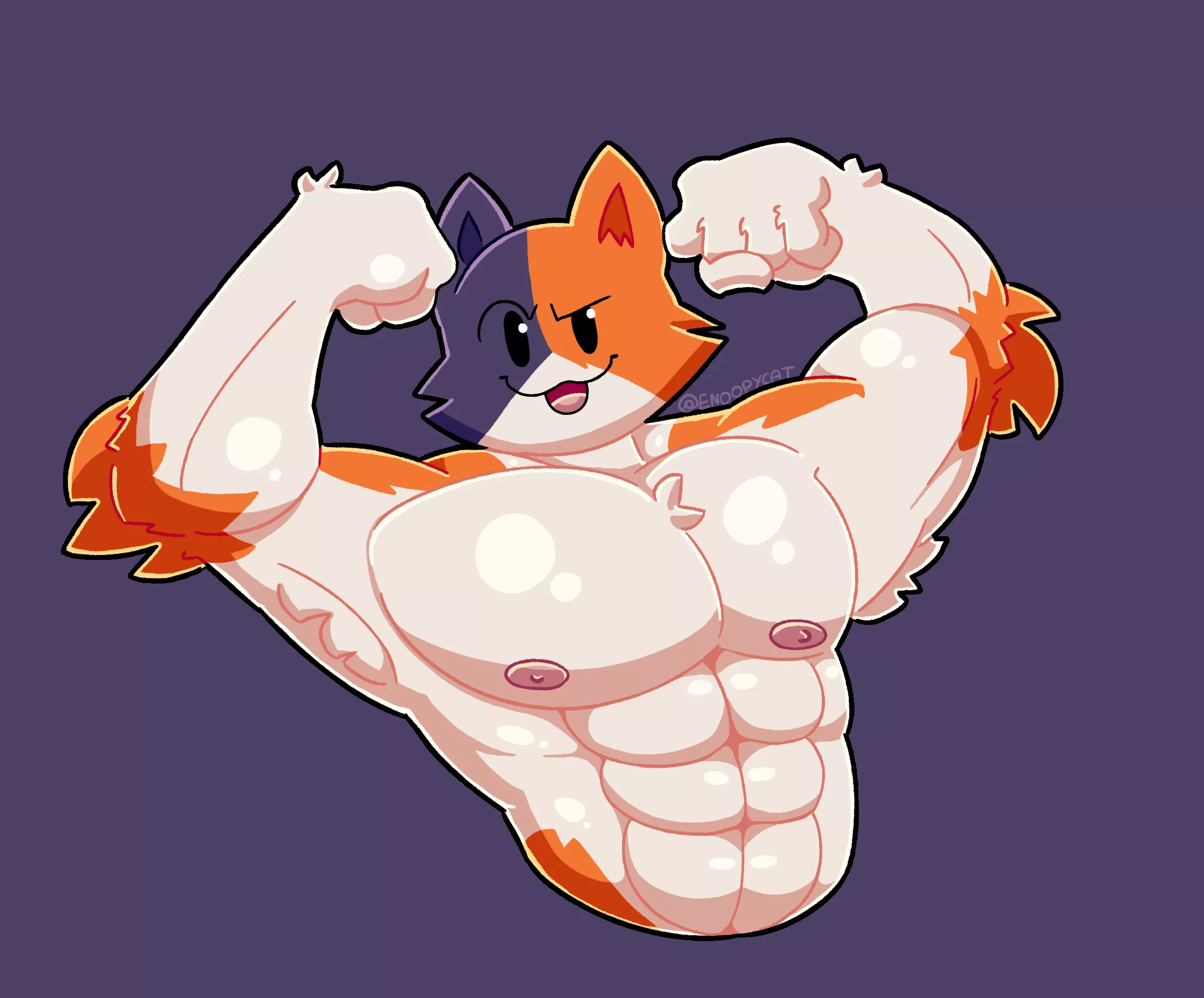 meow 💪🐱 ~ (art by me)