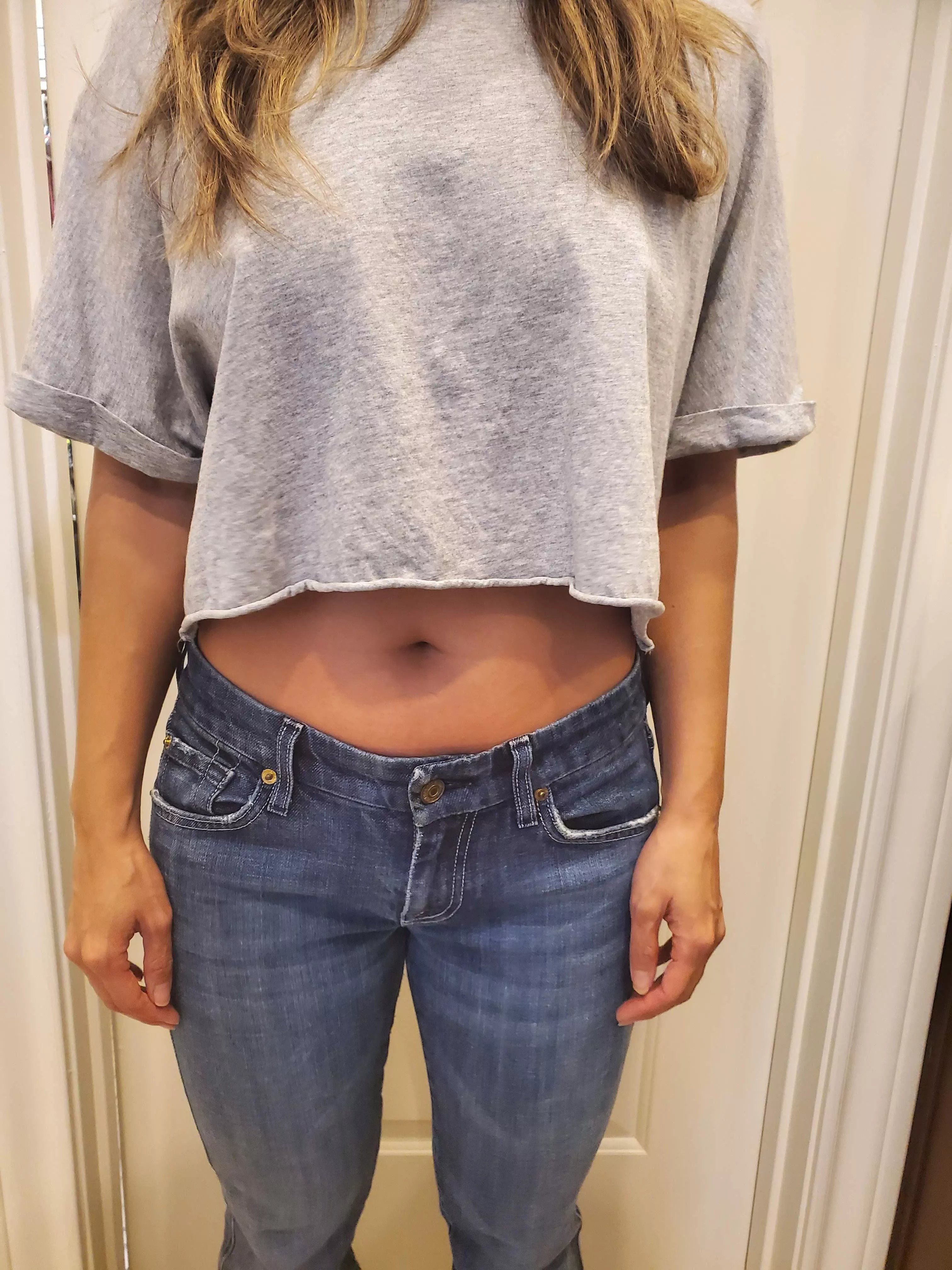 My weekend outfit, always showing off my tummy