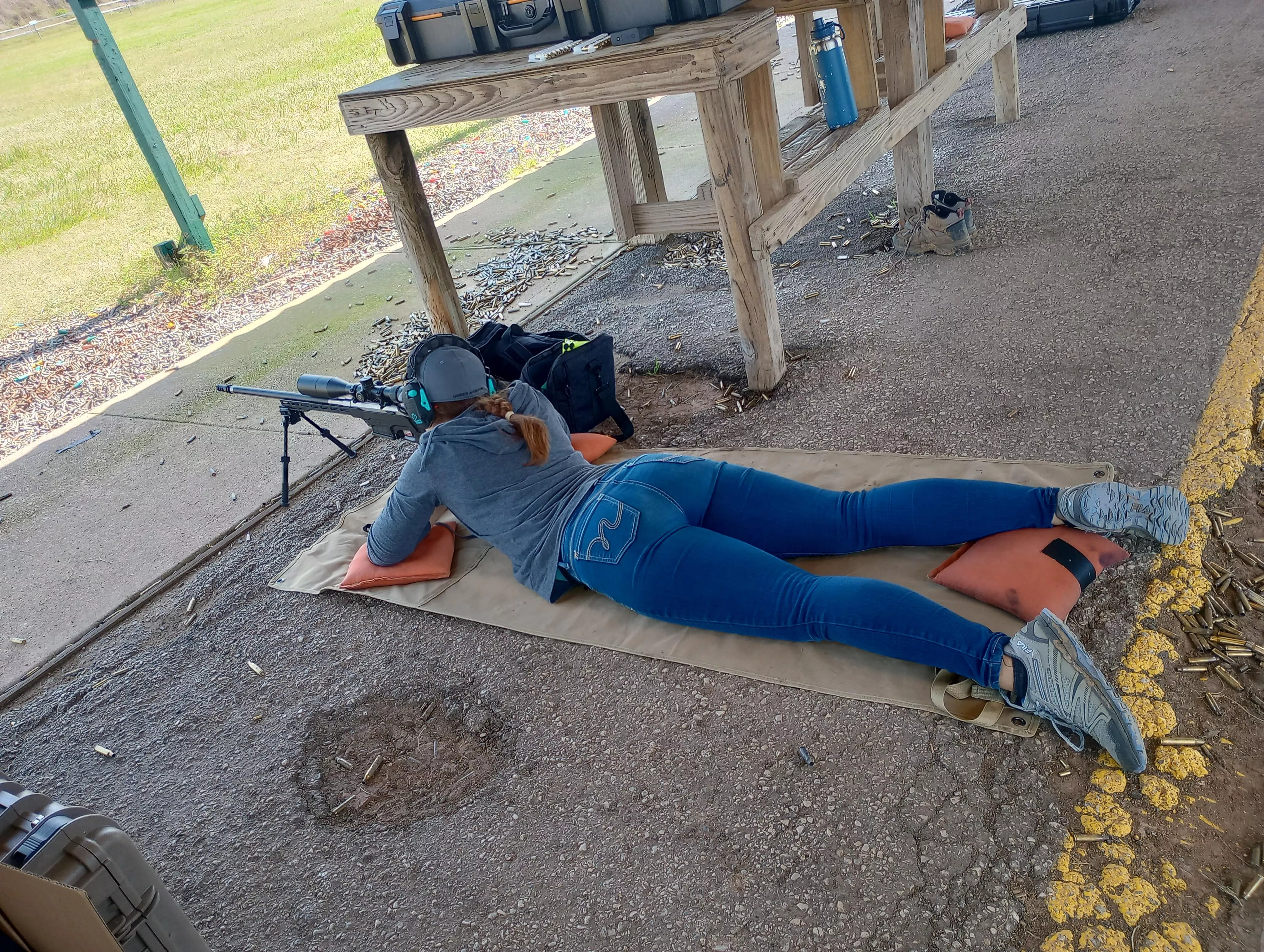 My wife's first time in this position!