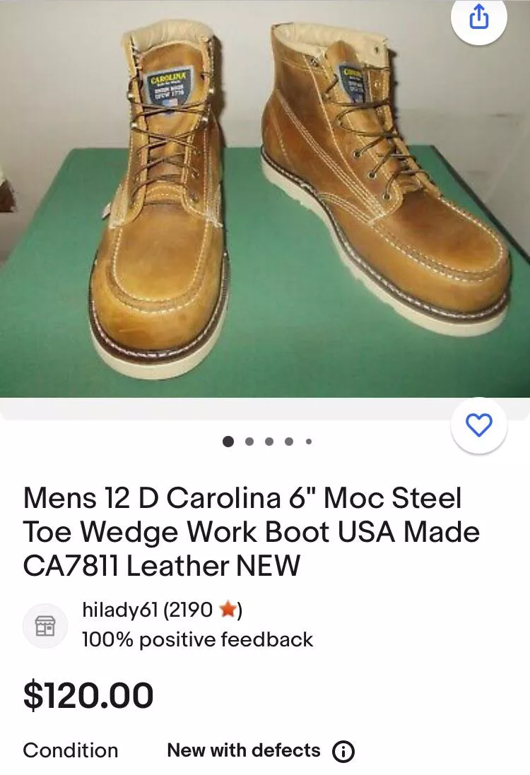 Question about Carolina boots on Ebay