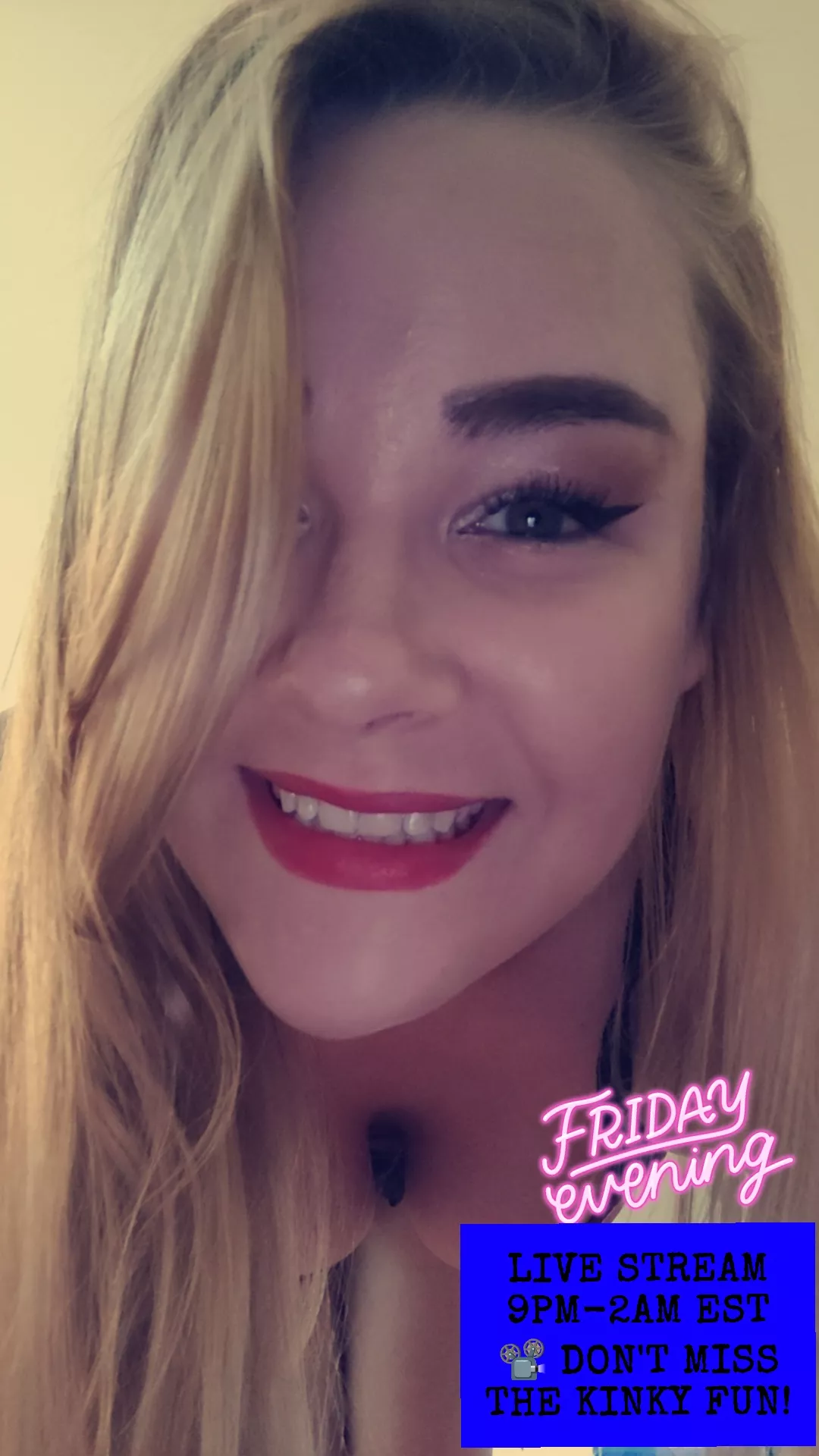 📽️💦Ready to get wild? I'll be LIVE tonight from 9pm-2am EST 🎥let nurse Kelly make you all better!🍆[kellylynn76]