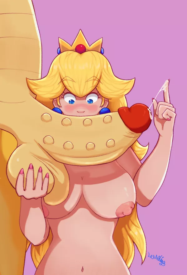 Surprised Peach (Lewdigo) [Super Mario Bros.]