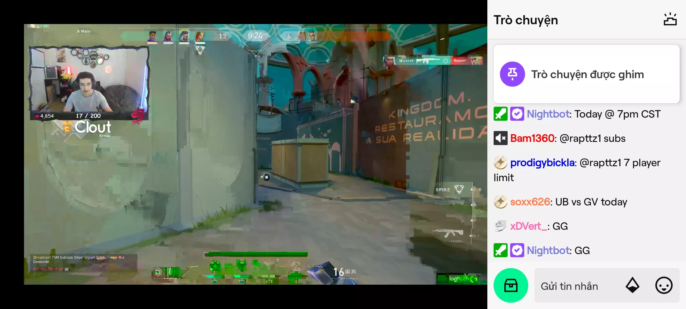 Twitch green screen error