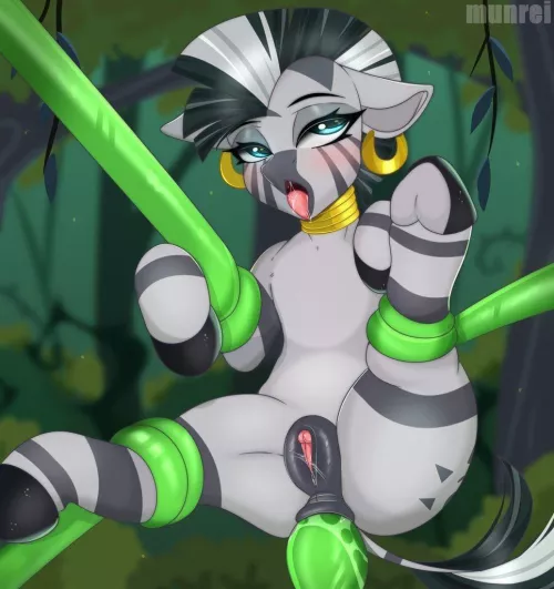 Zecora caught by some plants. Munrei