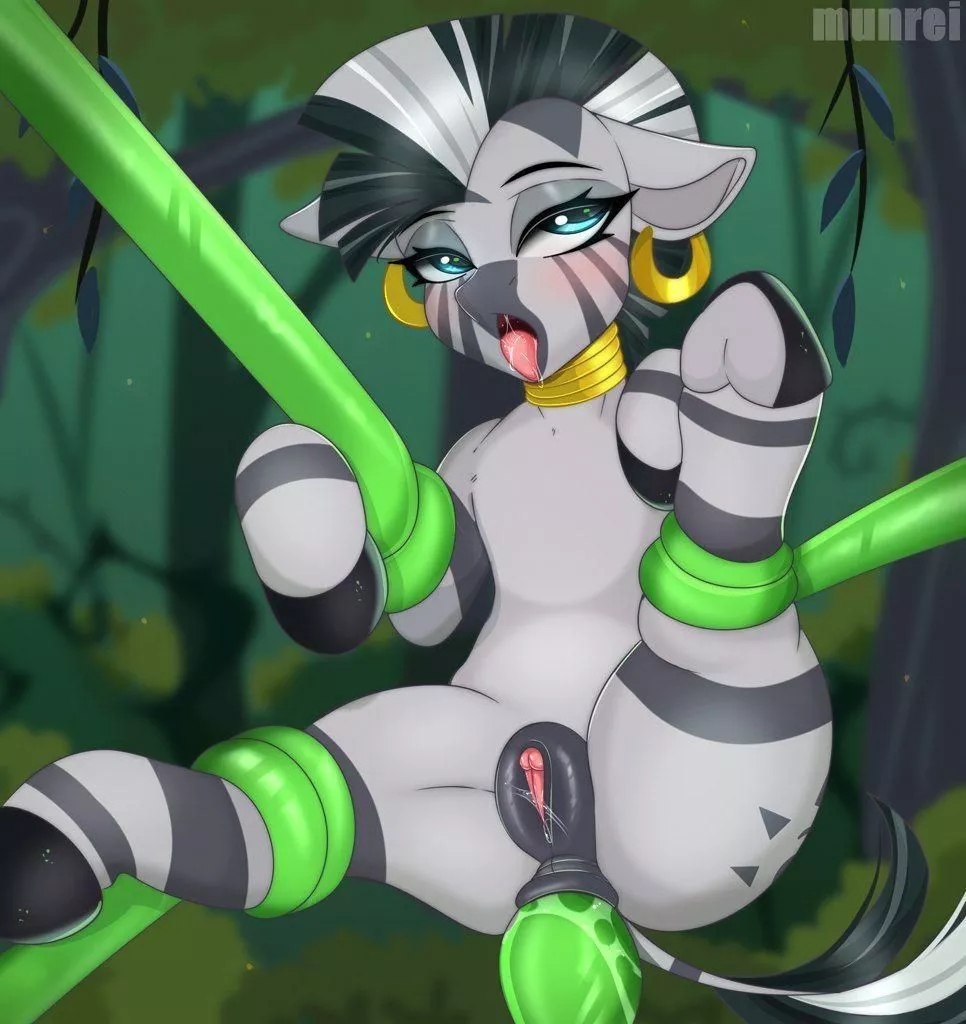Zecora caught by some plants. Munrei