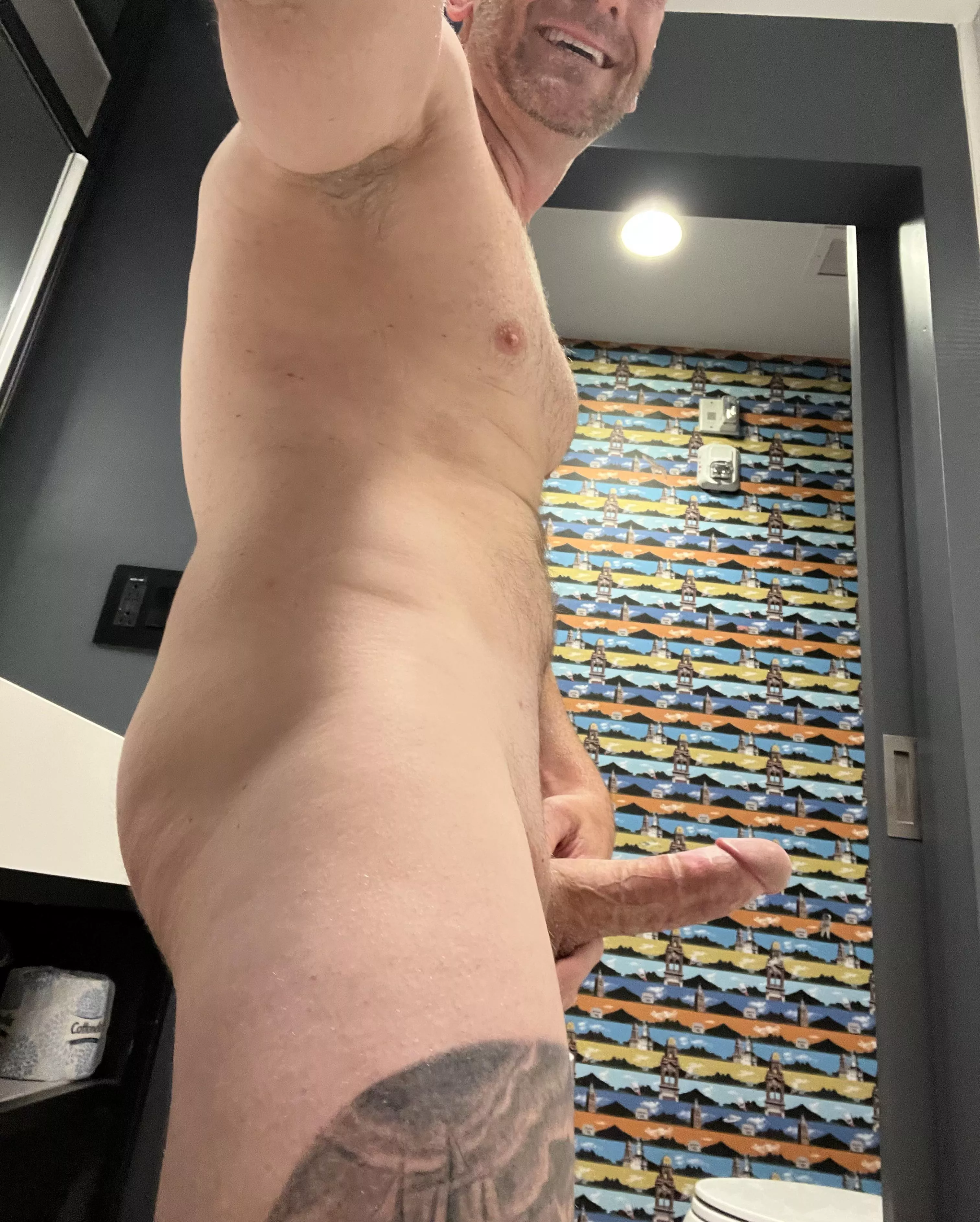 [36] Put your hands on that wild wall paper and stick that ass out for me