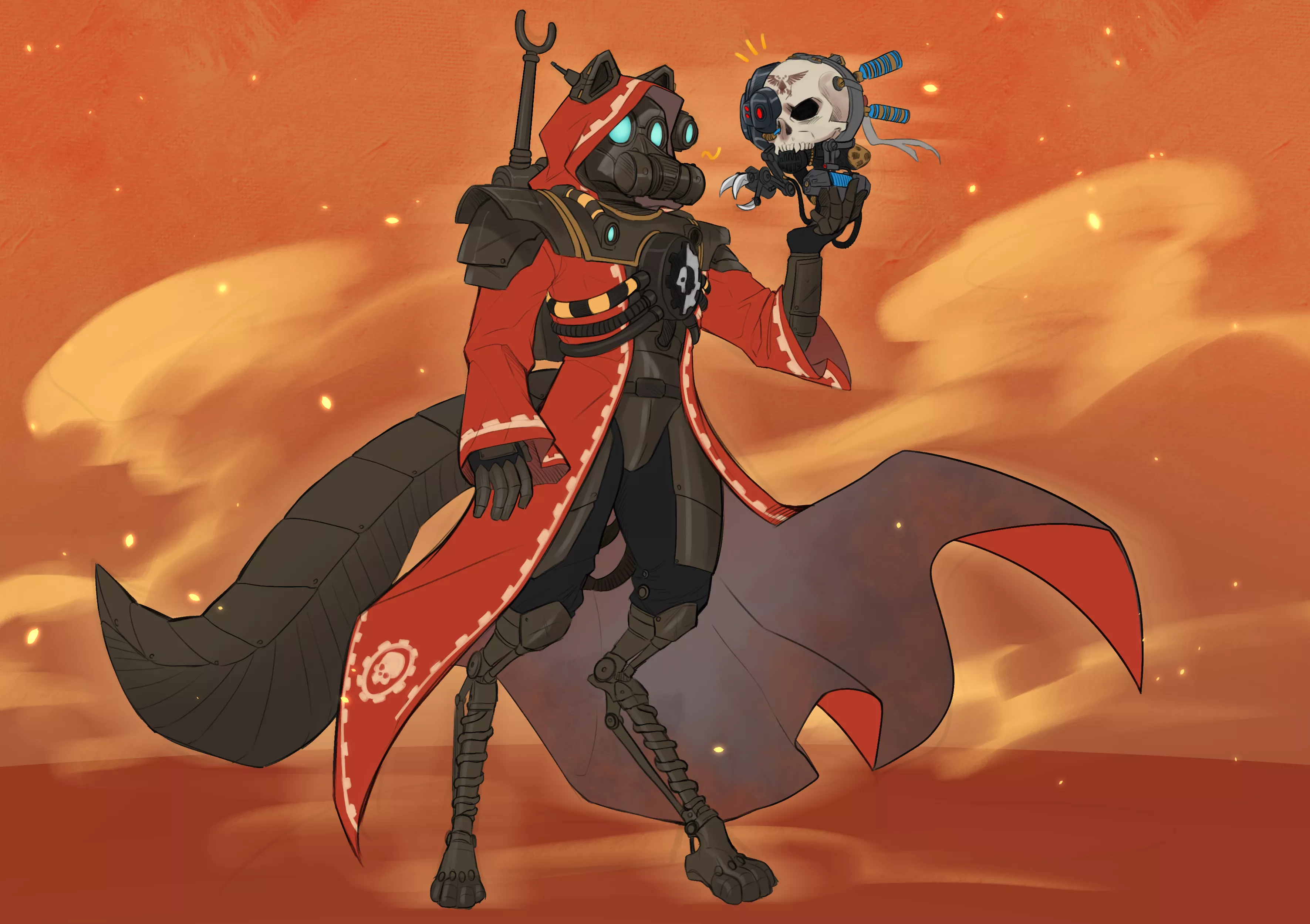 Adeptus Pawcanicus (commissioned from @blackwolf275 on FA)