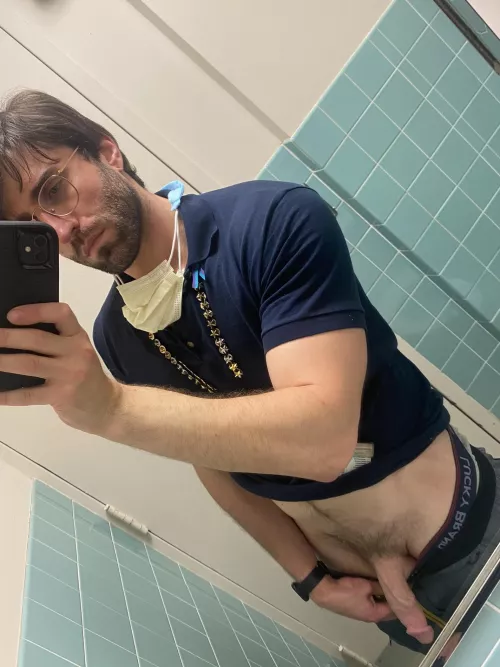 Do you think they’ll understand if I tell my coworkers I was gone so long because I was taking pictures with my dick out