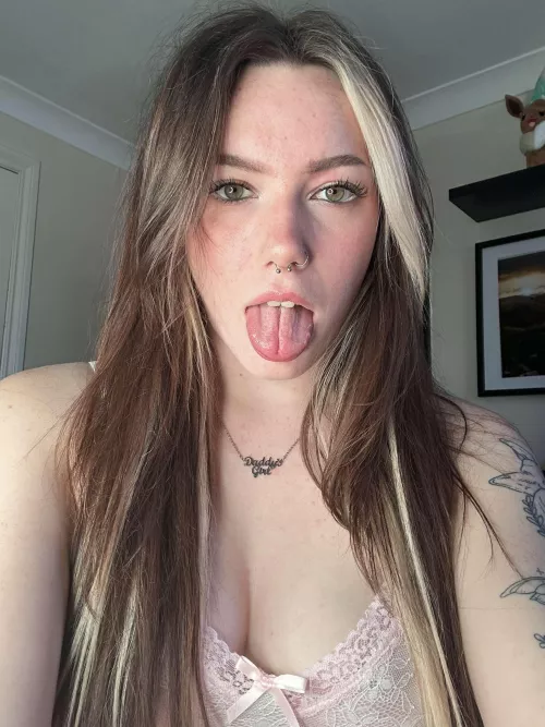 I promise I’ve been a good girl, can I swallow please daddy