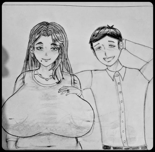 Iam learning to draw milf, where do you think, i need improvement on?, Btw could you please rate it 1-10?