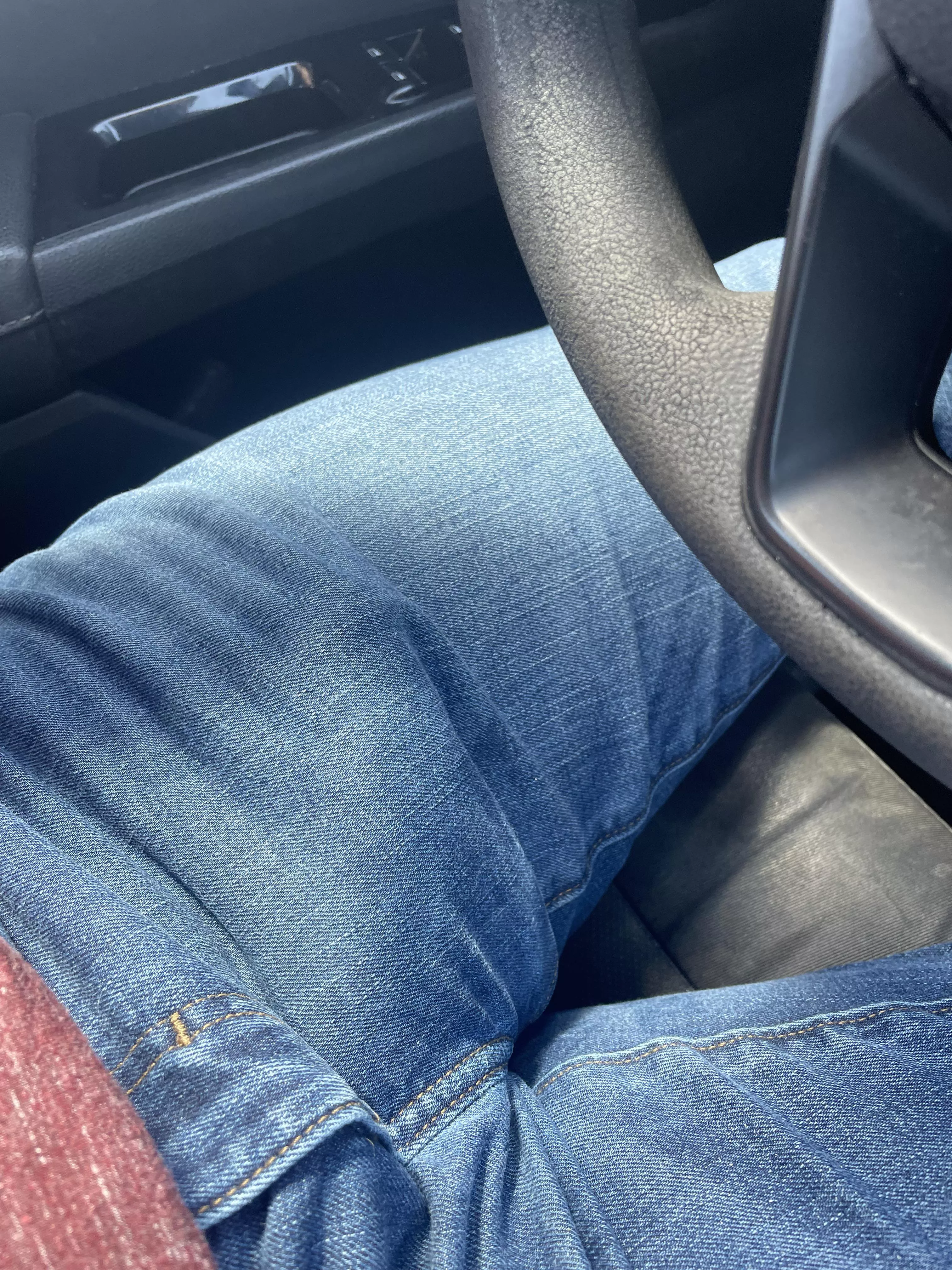 Love a solid jeans bulge. Hope you do too! My cock is so visible in these jeans