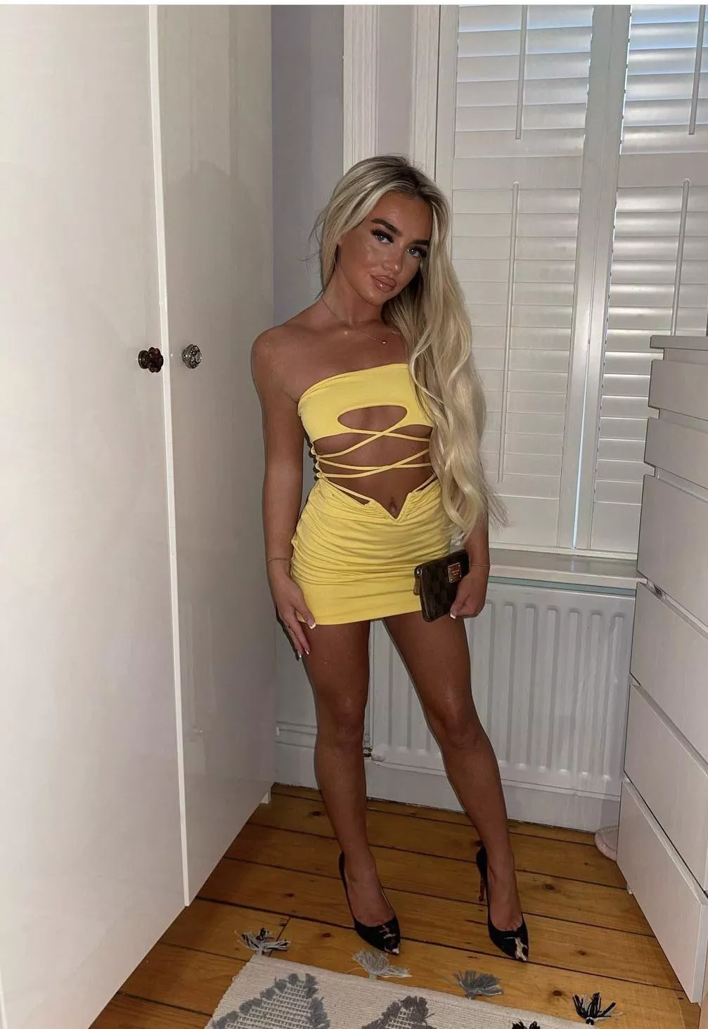 Showing off her assets