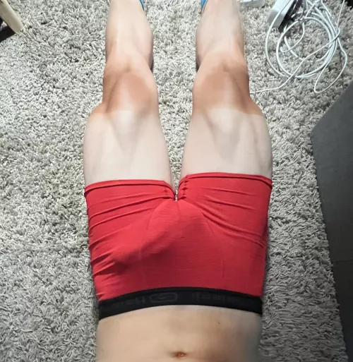 thighs, bulge & tan lines