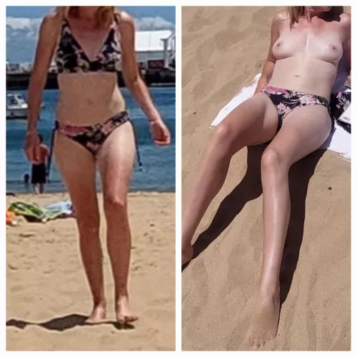Topless on the beach