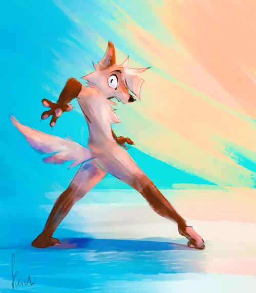 What scared this guy?