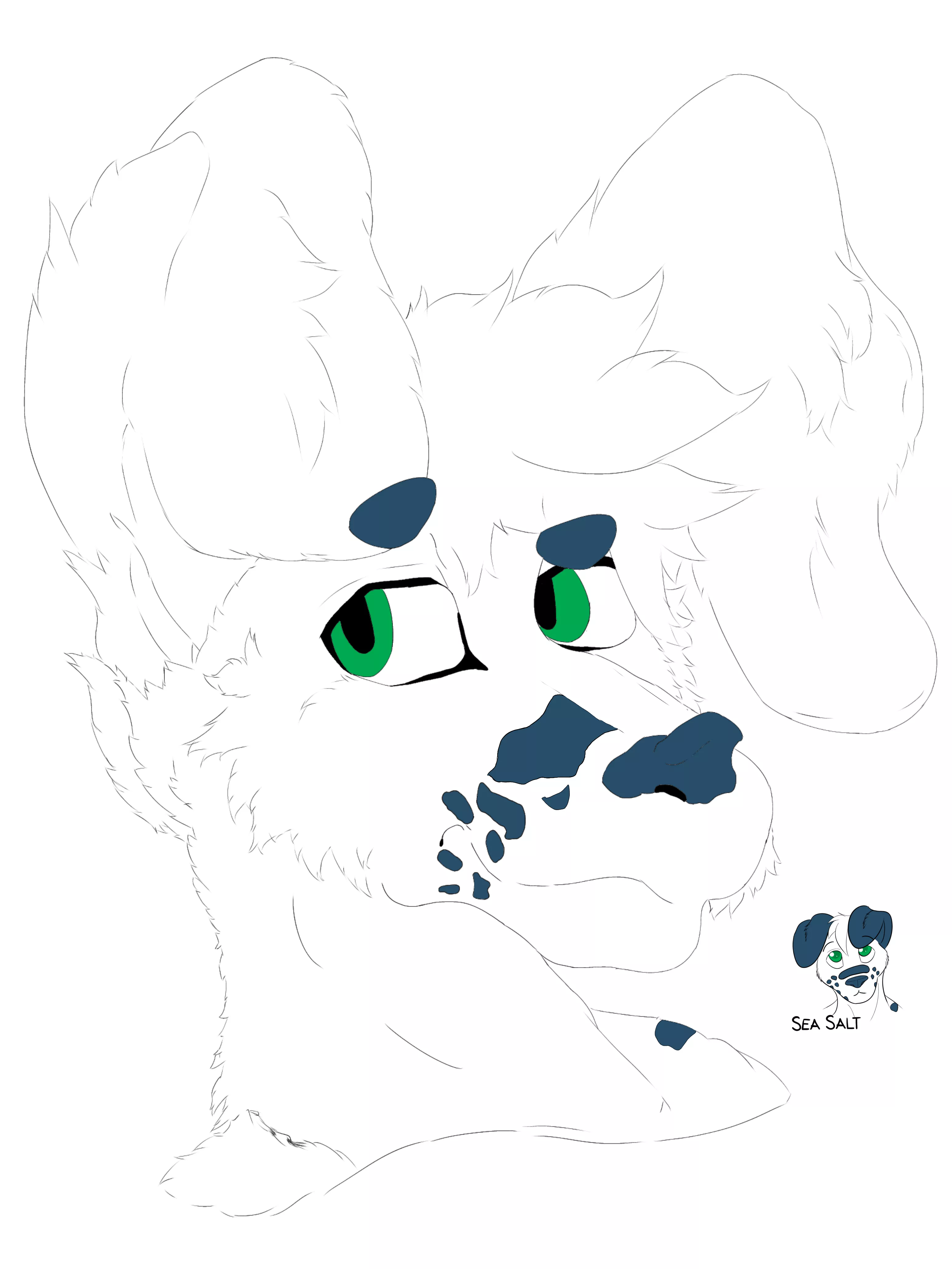 WIP 1: a special dog 🐶 (art created by me)