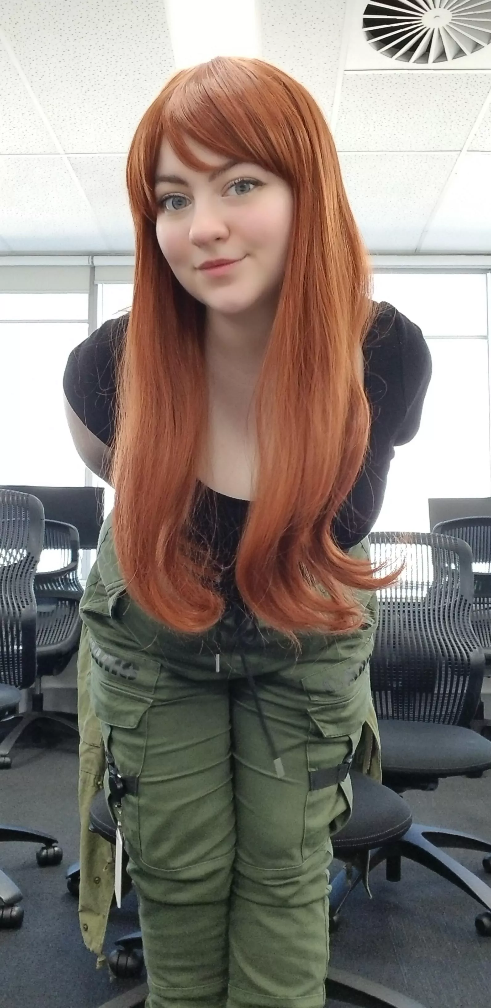 Channeling Kim possible with my work fit today 😏