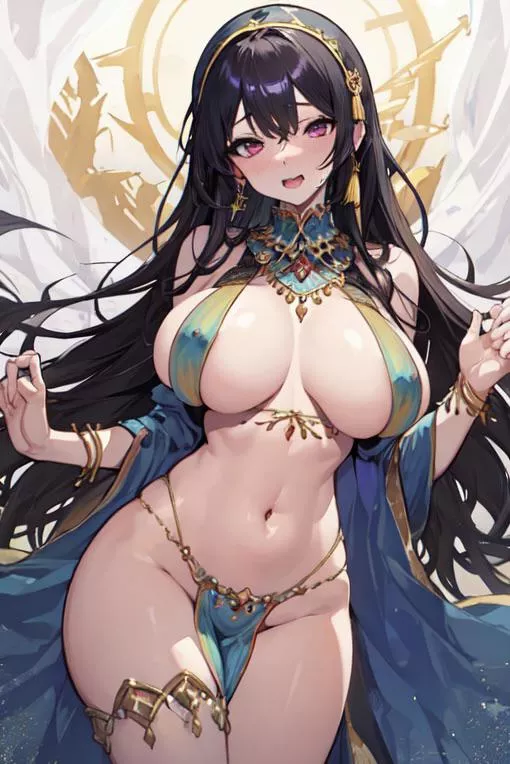 Cute belly dancer (pixai )