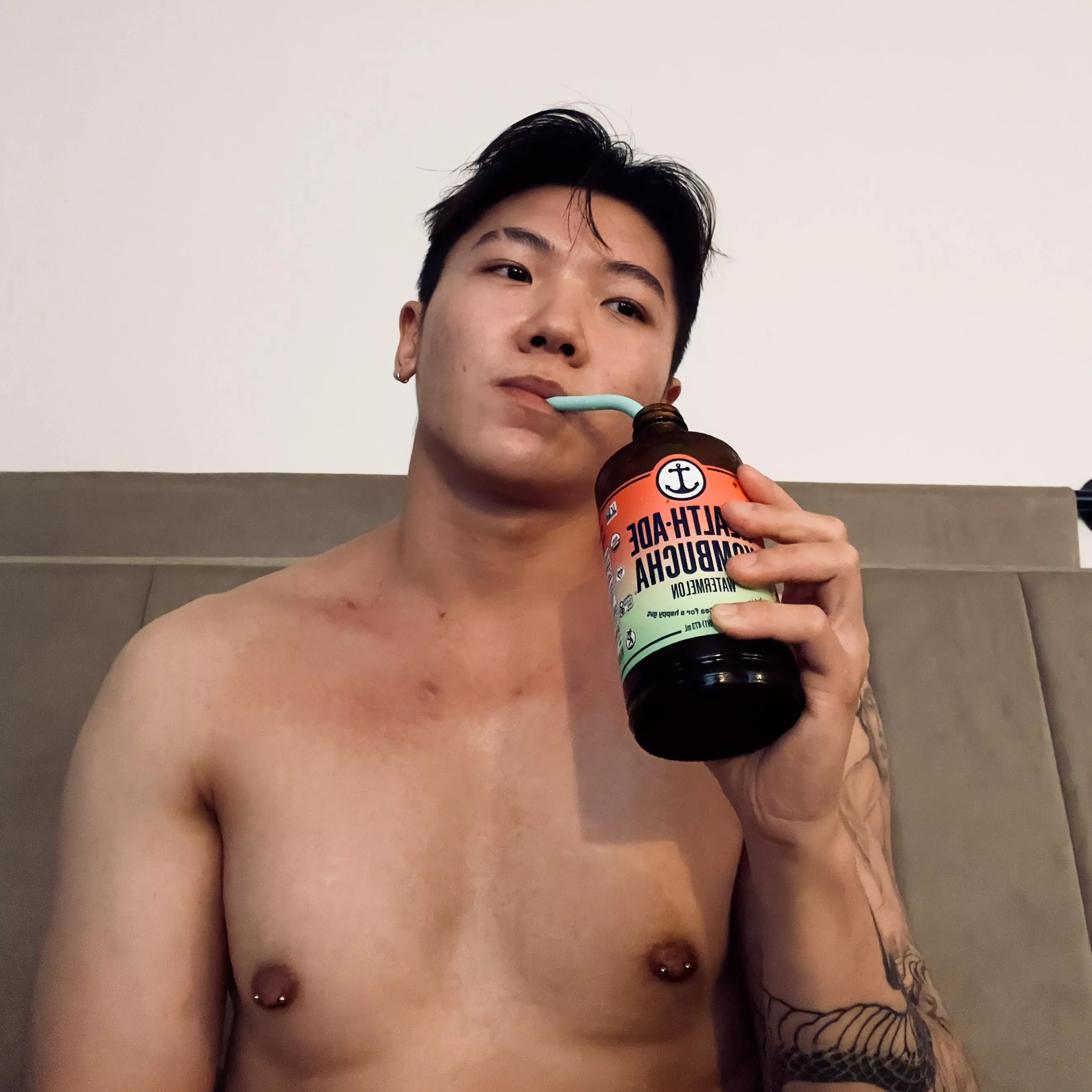 If u have acne, try drinking kombucha