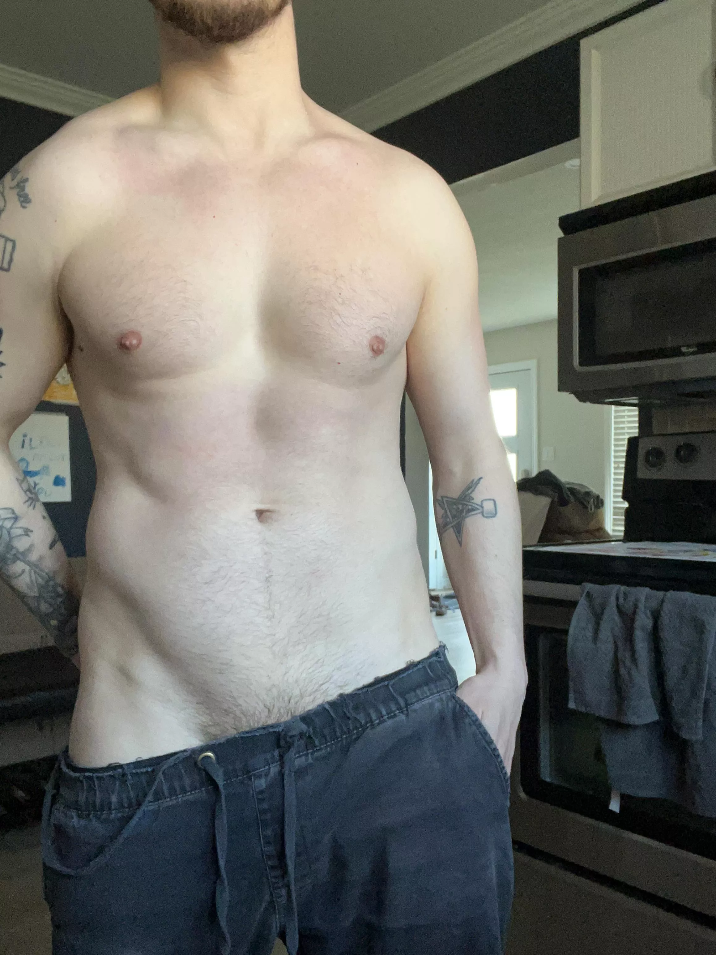 Just cooking some breakfast in the kitchen