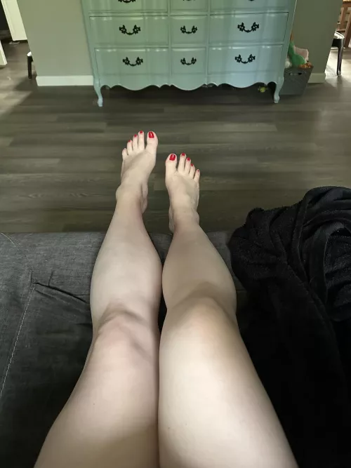 Massage my feet while we snuggle on the couch?