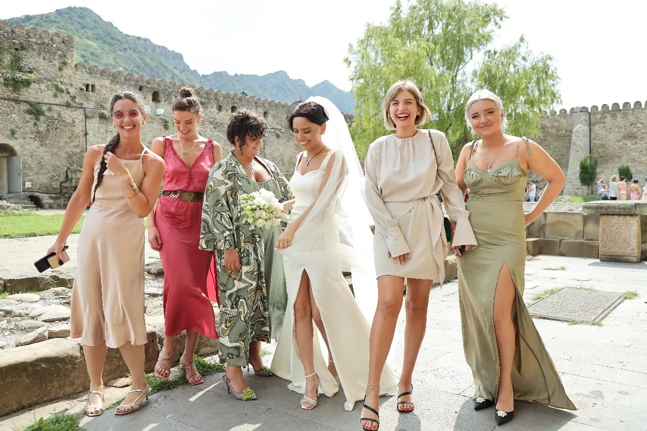 My wife with her bridesmaids