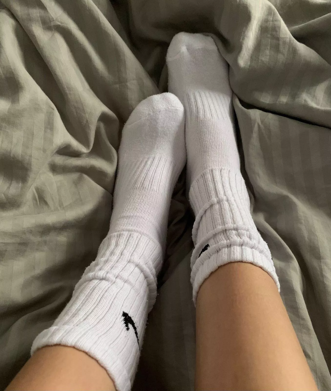 Nothing better than my comfy white Nike socks