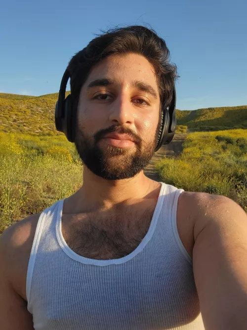 Outside enjoying whatever's left of the greenery before it all dies