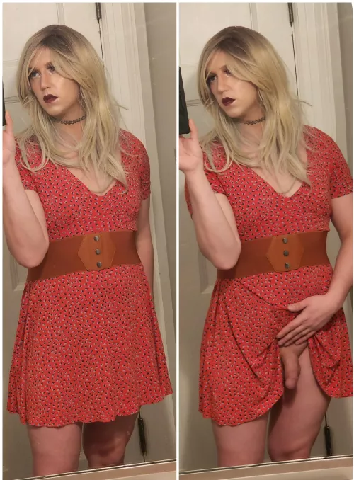 r/crossdressing doesn't know my favorite part about sundresses is that i don't have to wear anything underneath them 😏