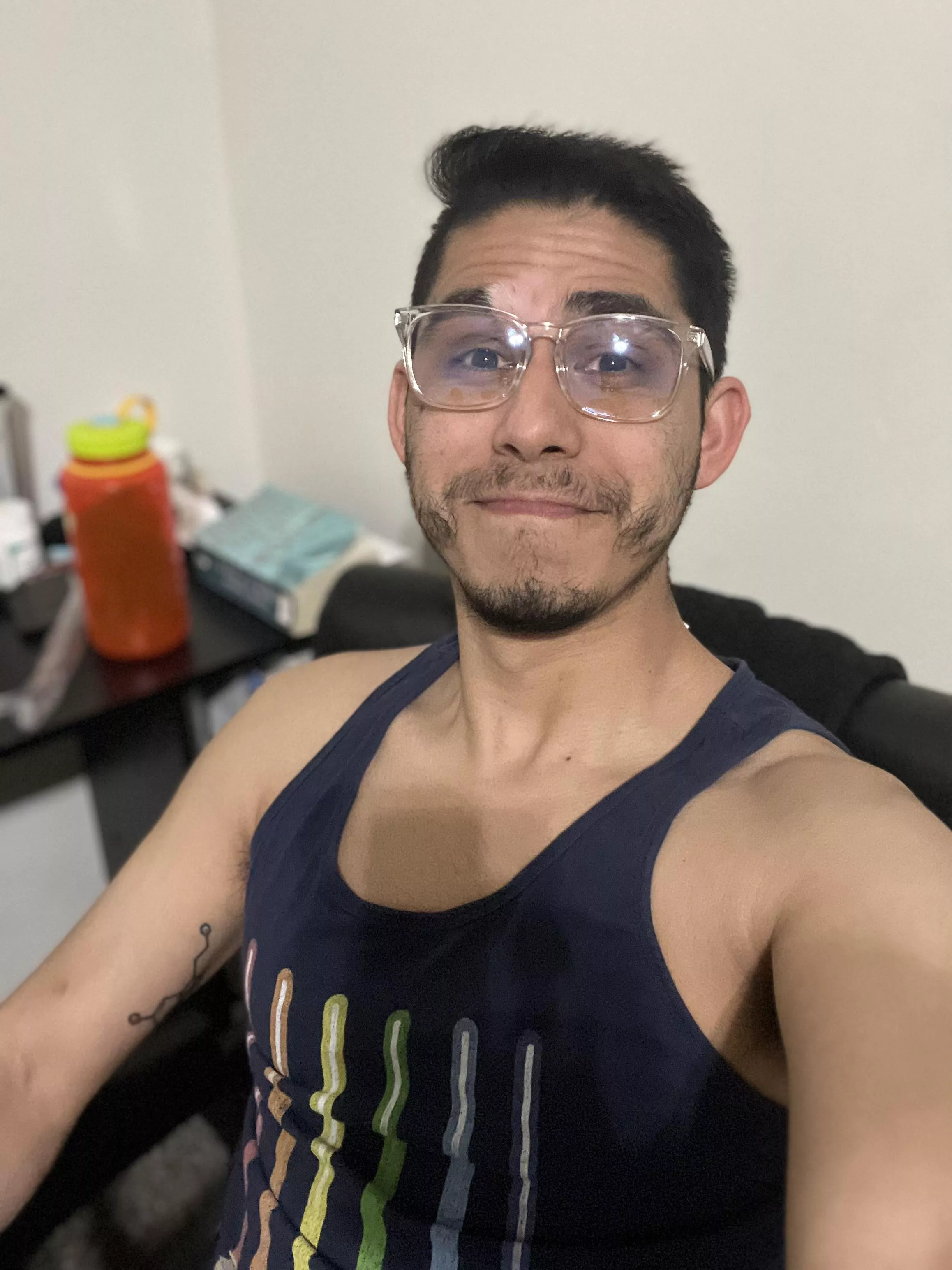 Repping the perfect shirt while putting an absurd amount of hours into Jedi Survivor this weekend. Special thanks to the blue light glasses.