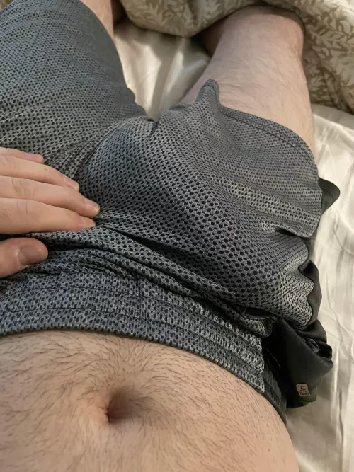 Suck me through the shorts