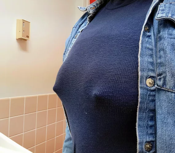 Taking my bra off now that the boss is out!