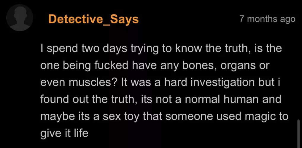 The detective knows what he’s saying