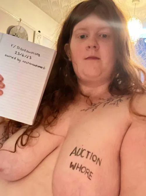 21 year old English BBW rose up for auction. Rare find. Guaranteed virgin. Bratty yet submissive. Owned from afar for some time but ready to be sold. Engaged to me. Ideal for breeding and household chores. Fully trained. Ideal gangbang whore too. Hucow p