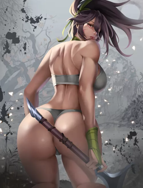 Akali waiting for you to attack her (Hazelnuts)