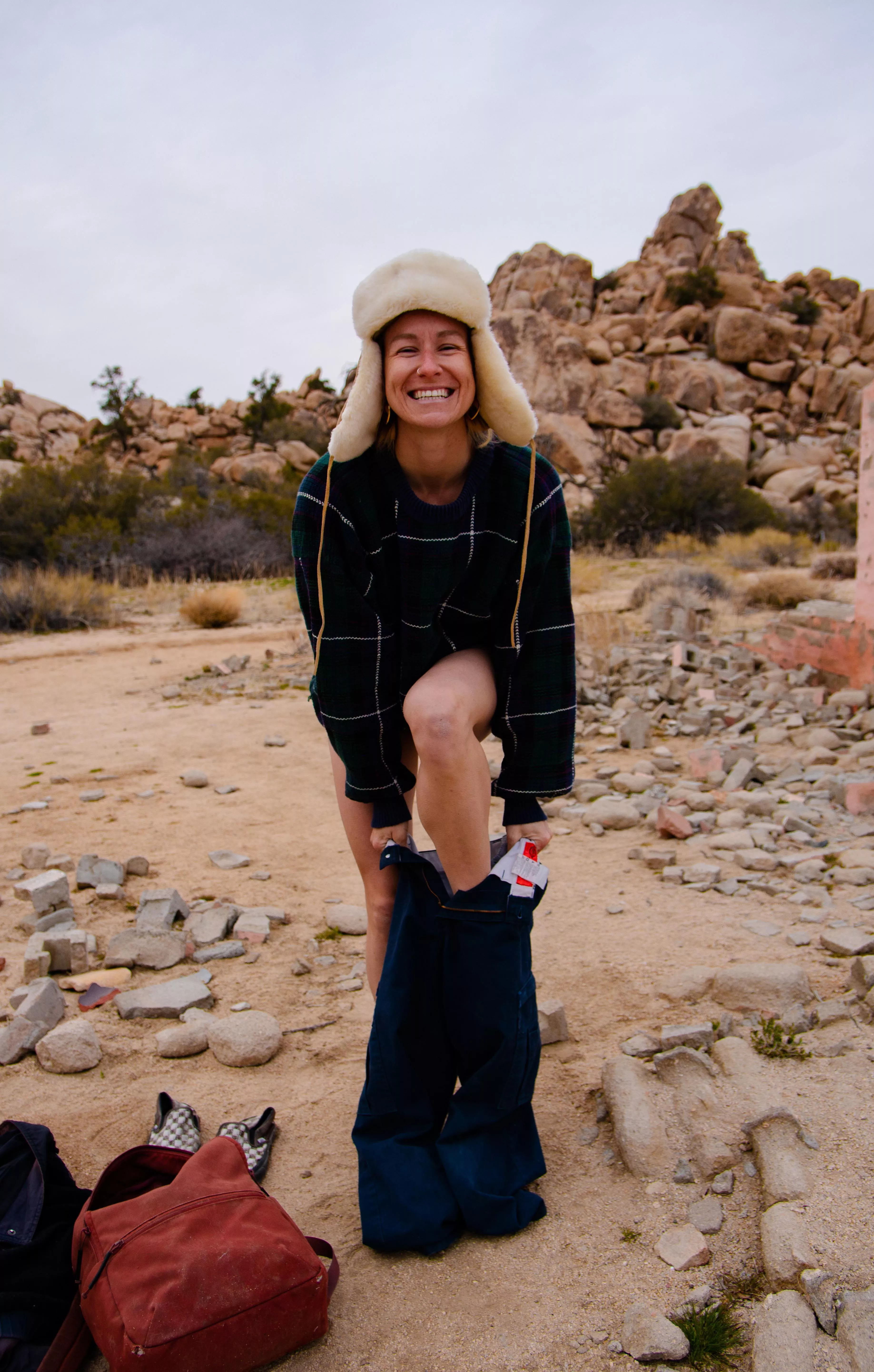 All smiles after a day of playing in the desert🌿😘