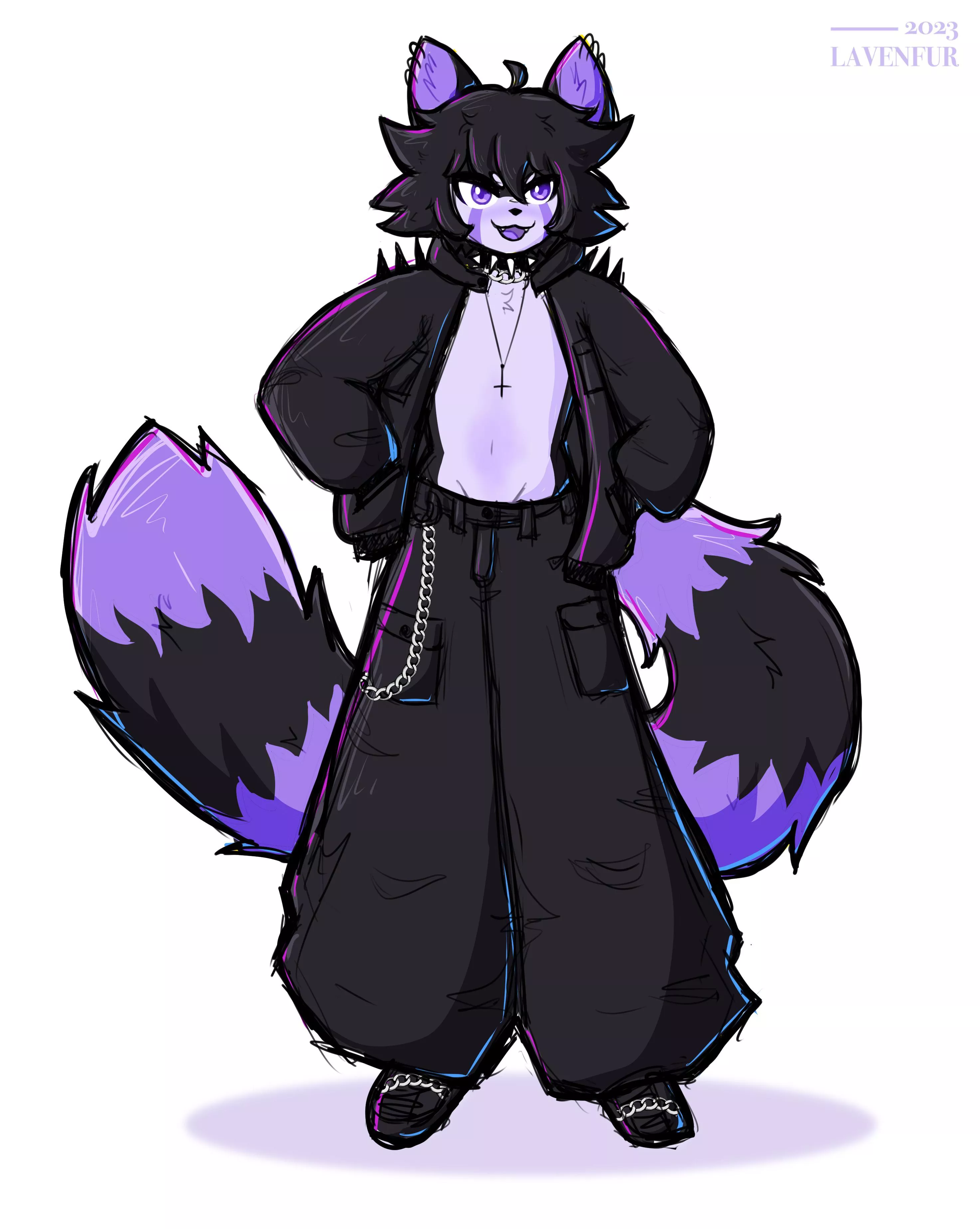 big pant AND big jakt ✨ (By me: @Lavenfur on twitter)‬