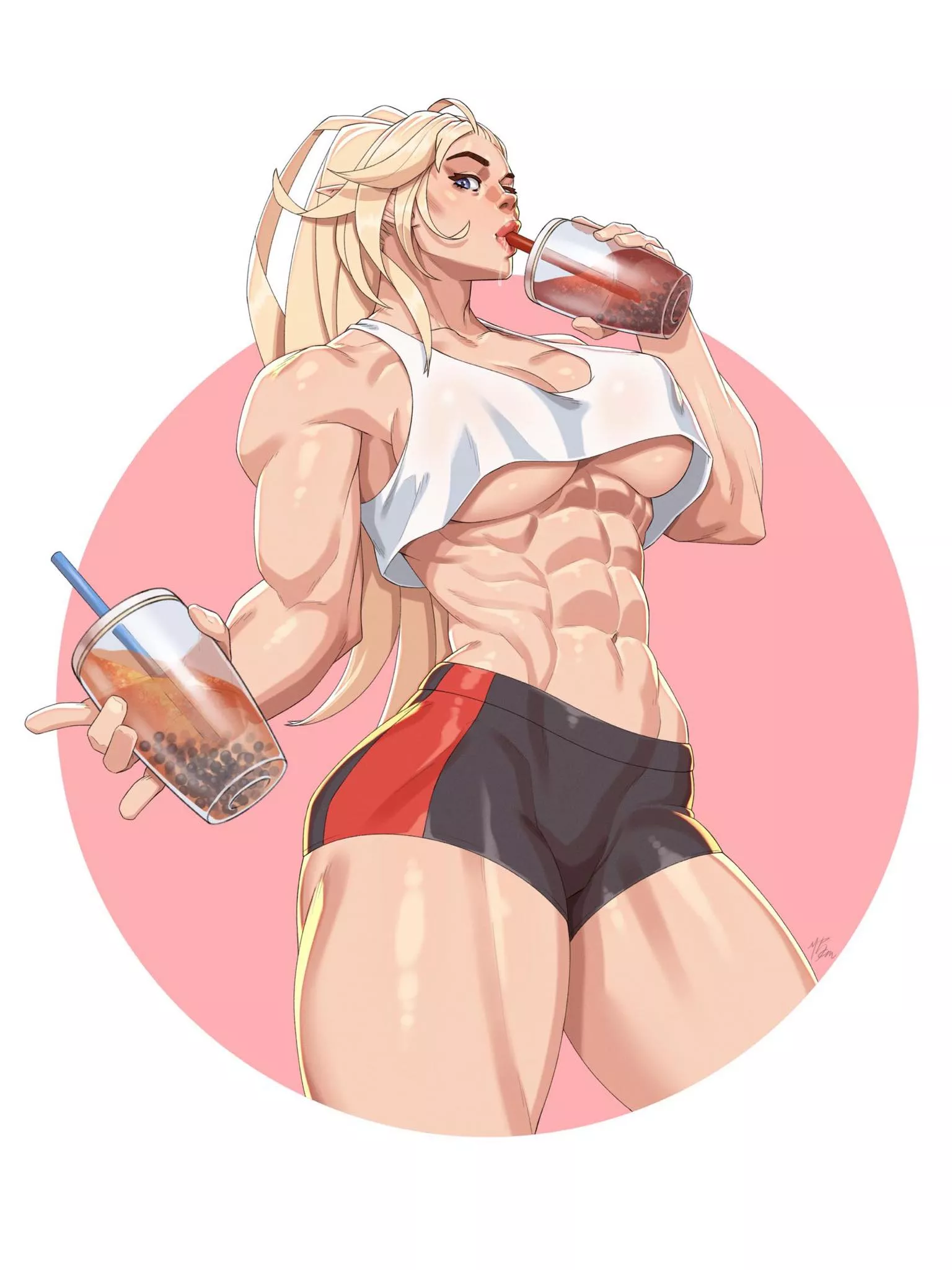 Bubble Tea Drinkers [Artist: R62_art