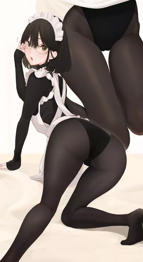 Clumsy Maid in Glasses